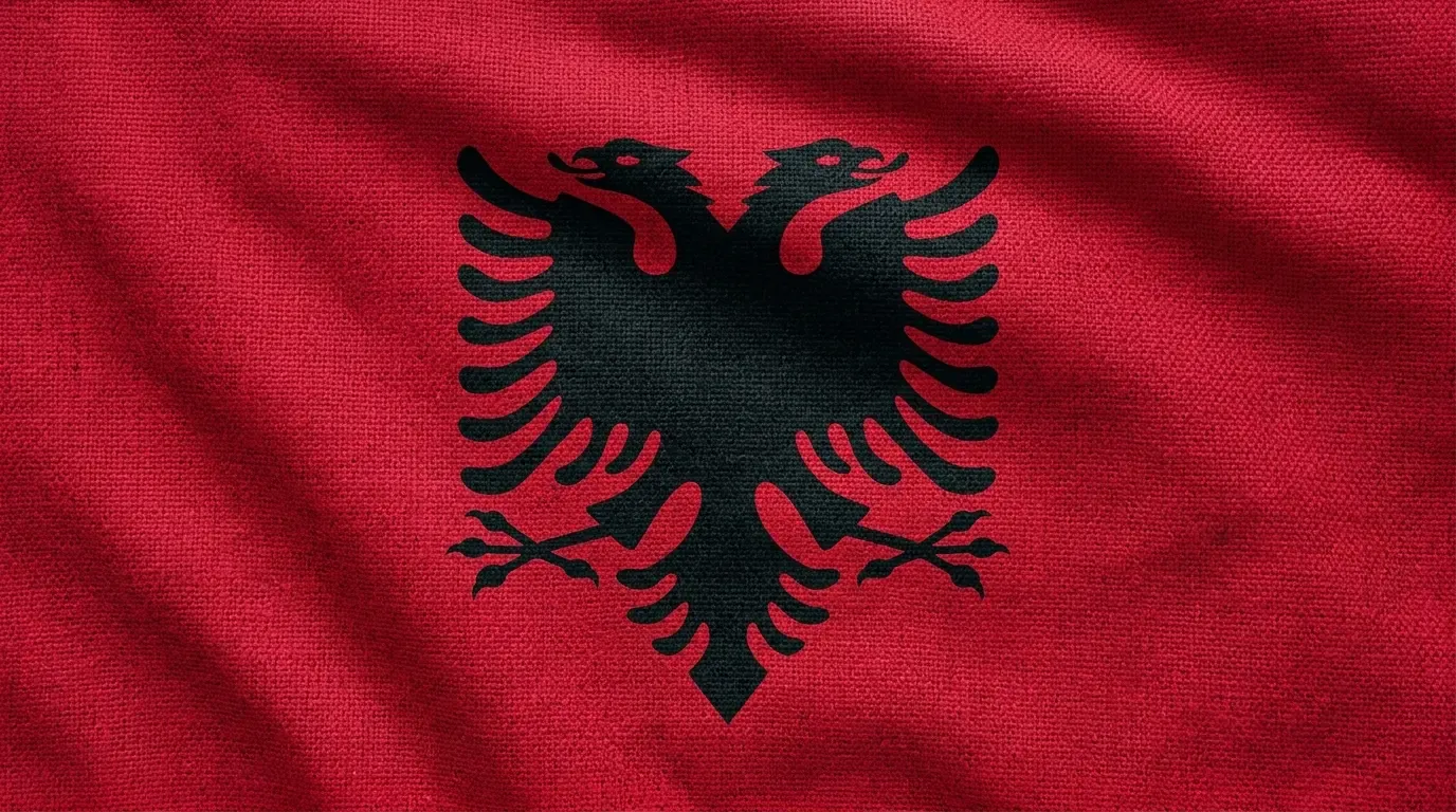 Current flag of Albania