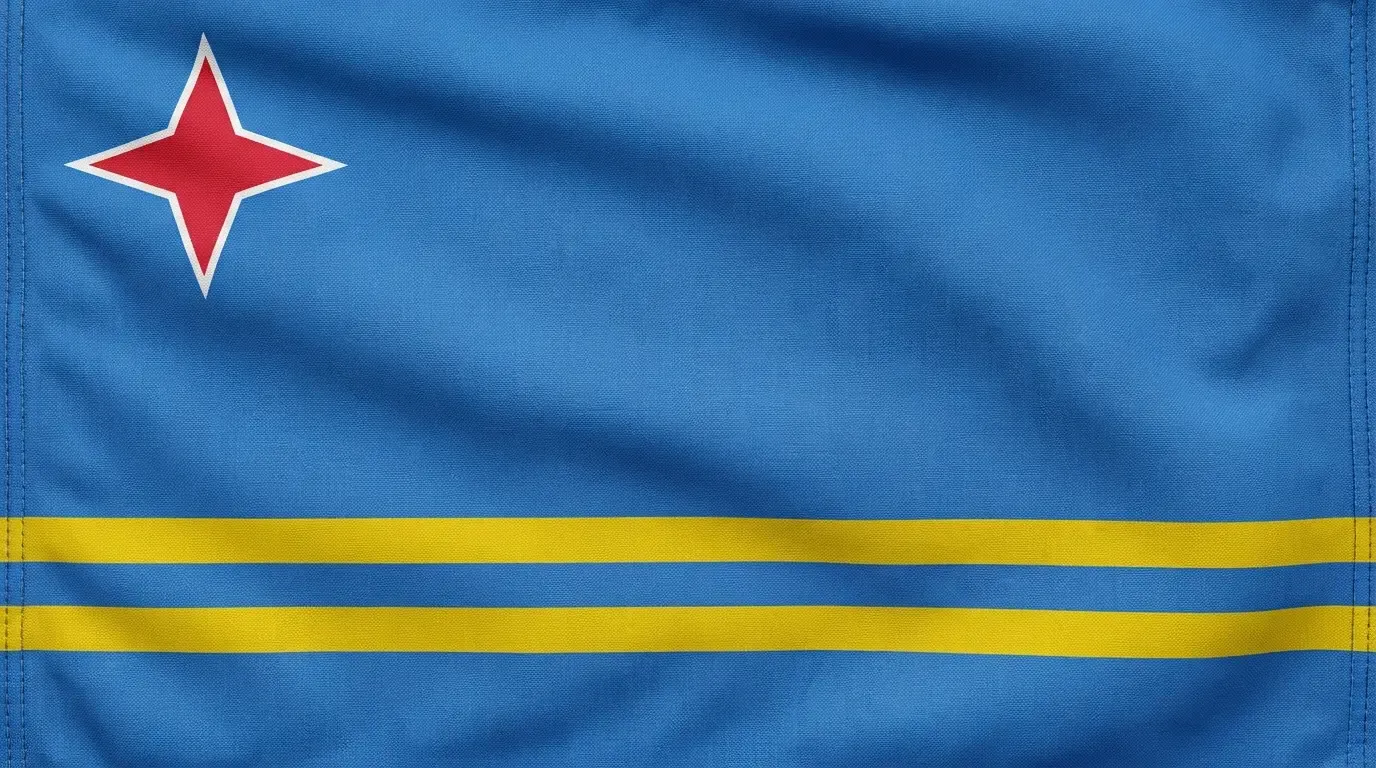 Current flag of Aruba