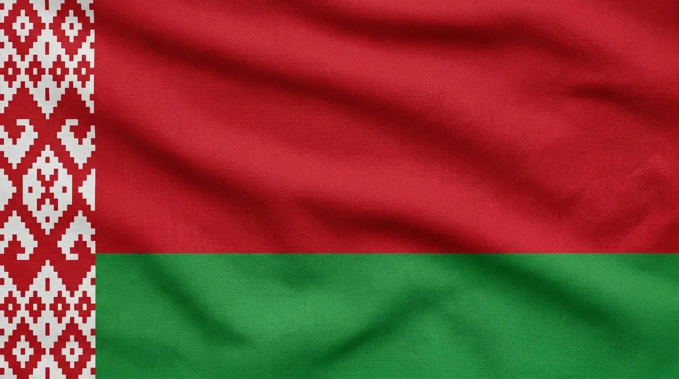 Drapeau actuel de Bélarus