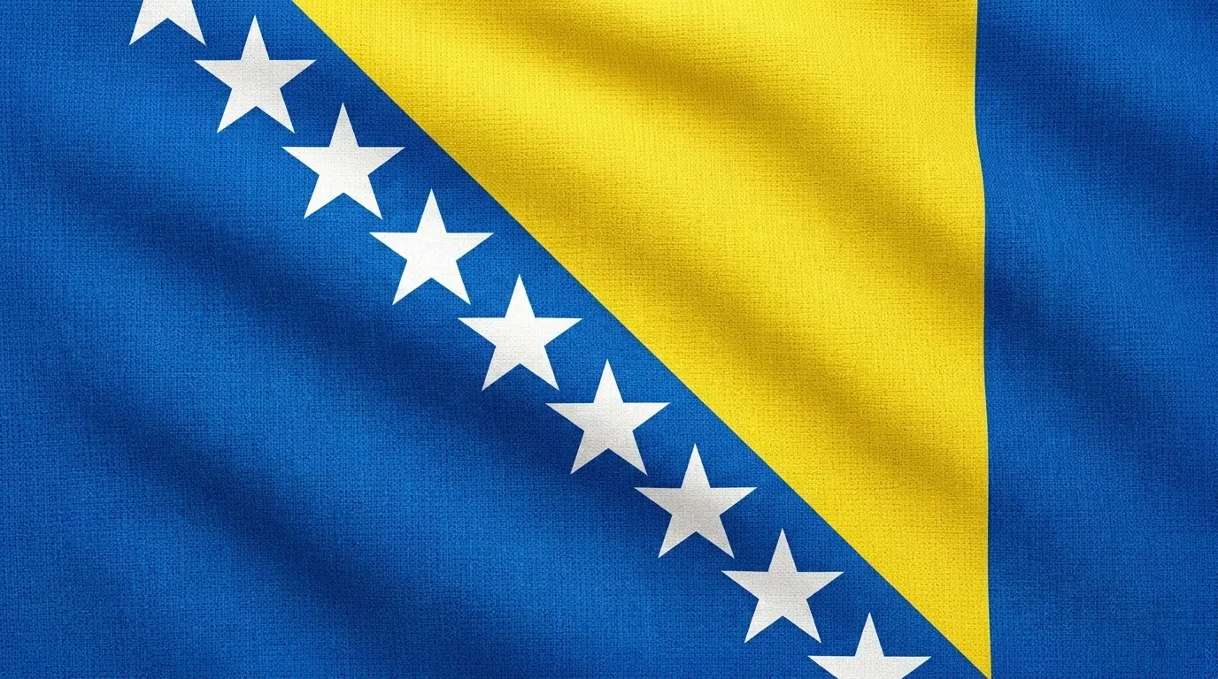 Current flag of Bosnia and Herzegovina