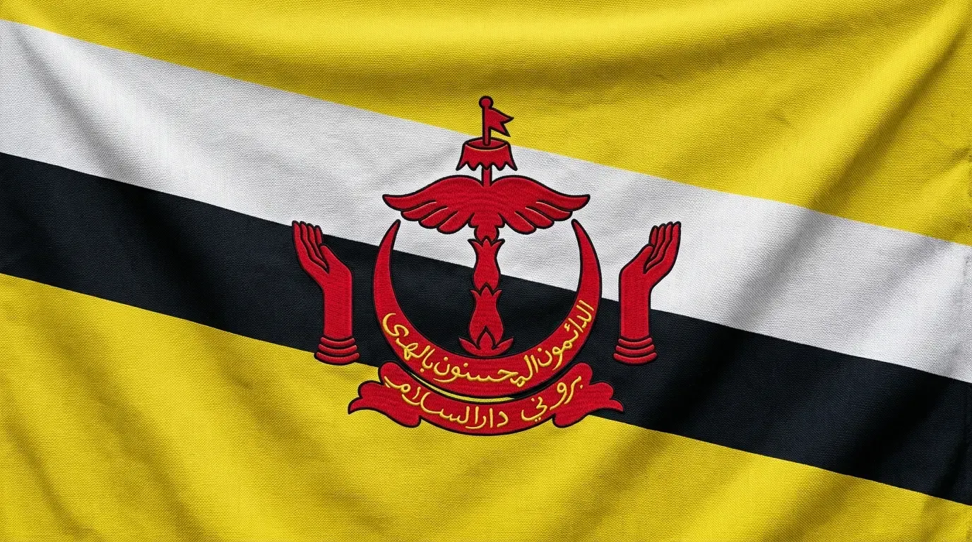 Drapeau actuel de Brunei