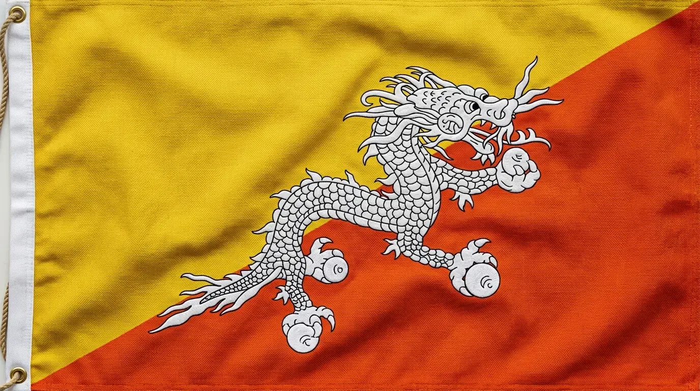 Current flag of Bhutan