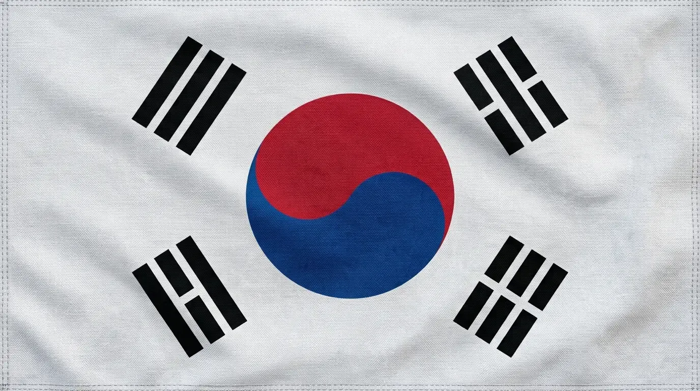 Current flag of South Korea