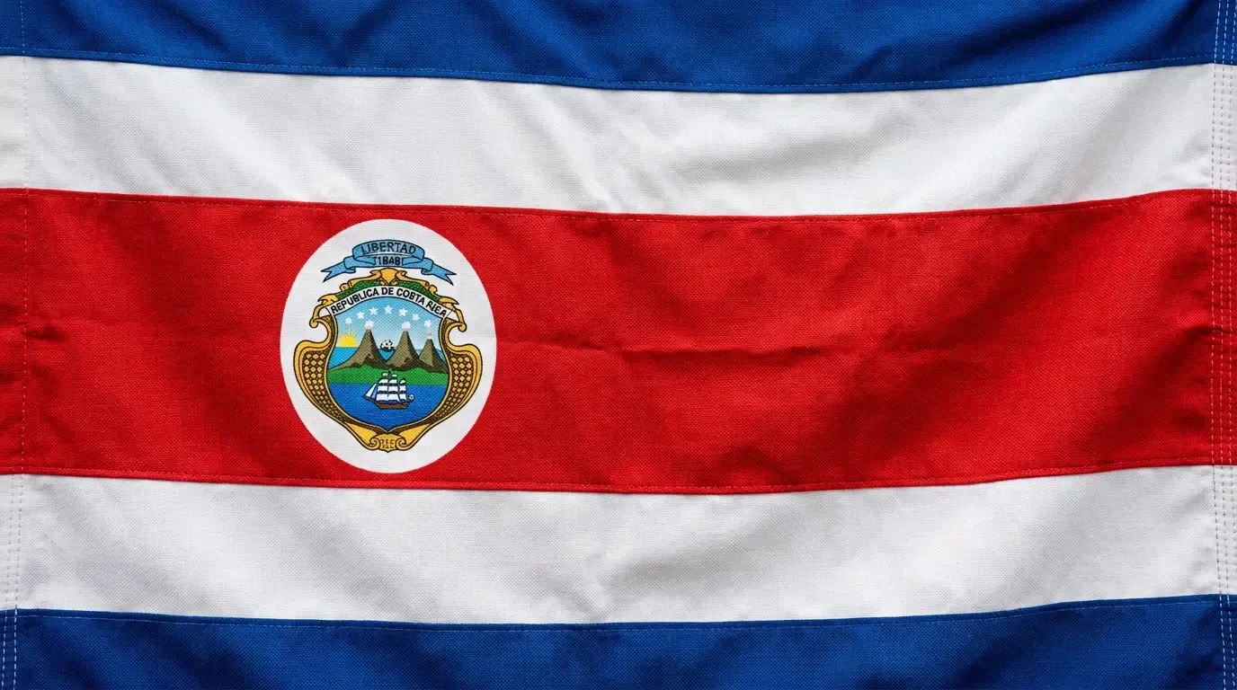 Bandera actual de Costa Rica