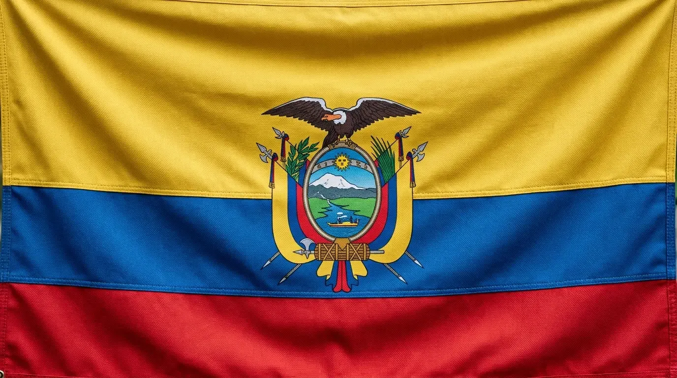 Current flag of Ecuador