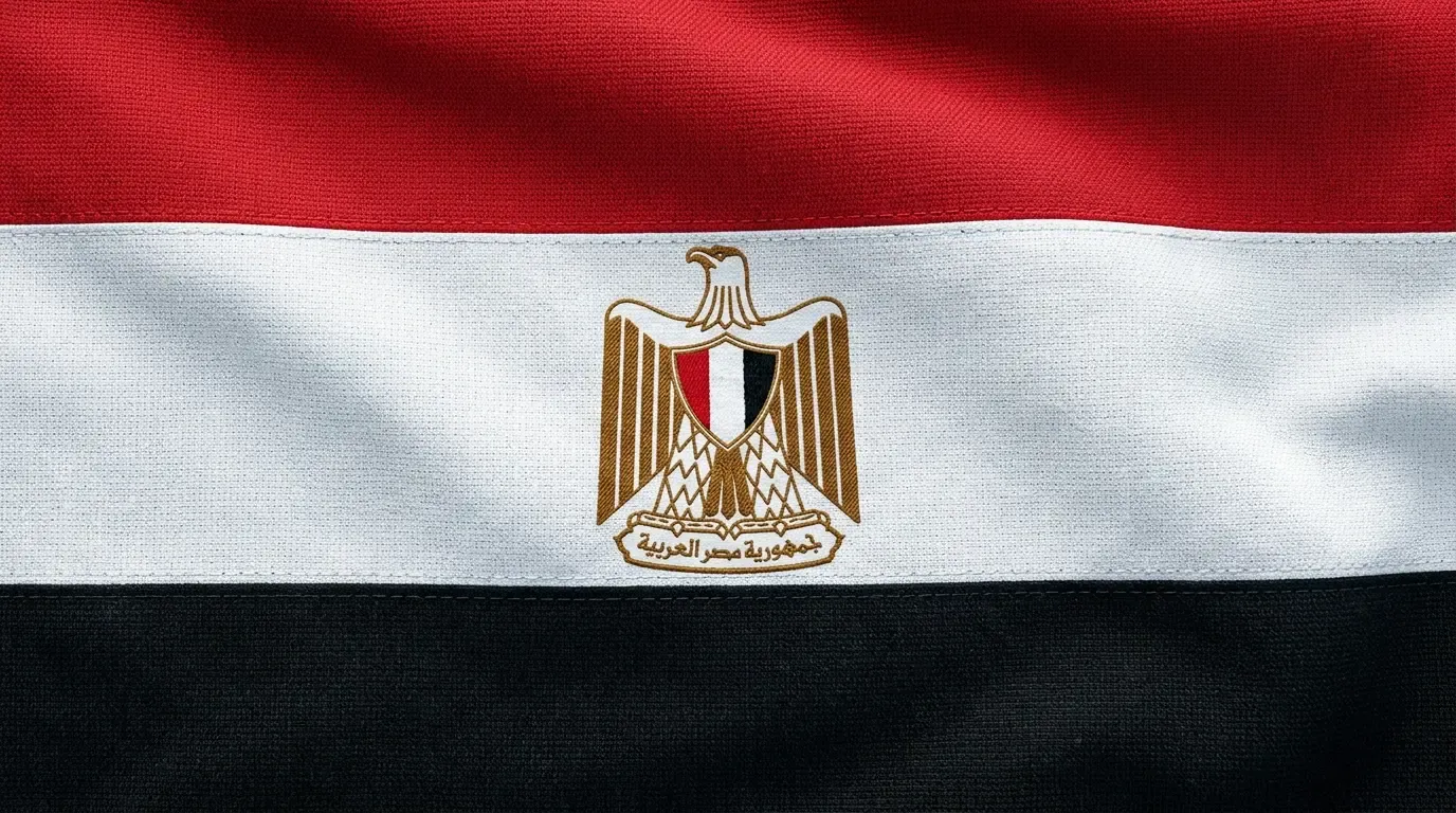 Drapeau actuel de Égypte