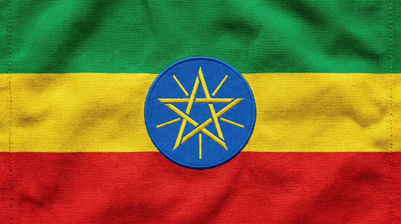 Drapeau actuel de Éthiopie