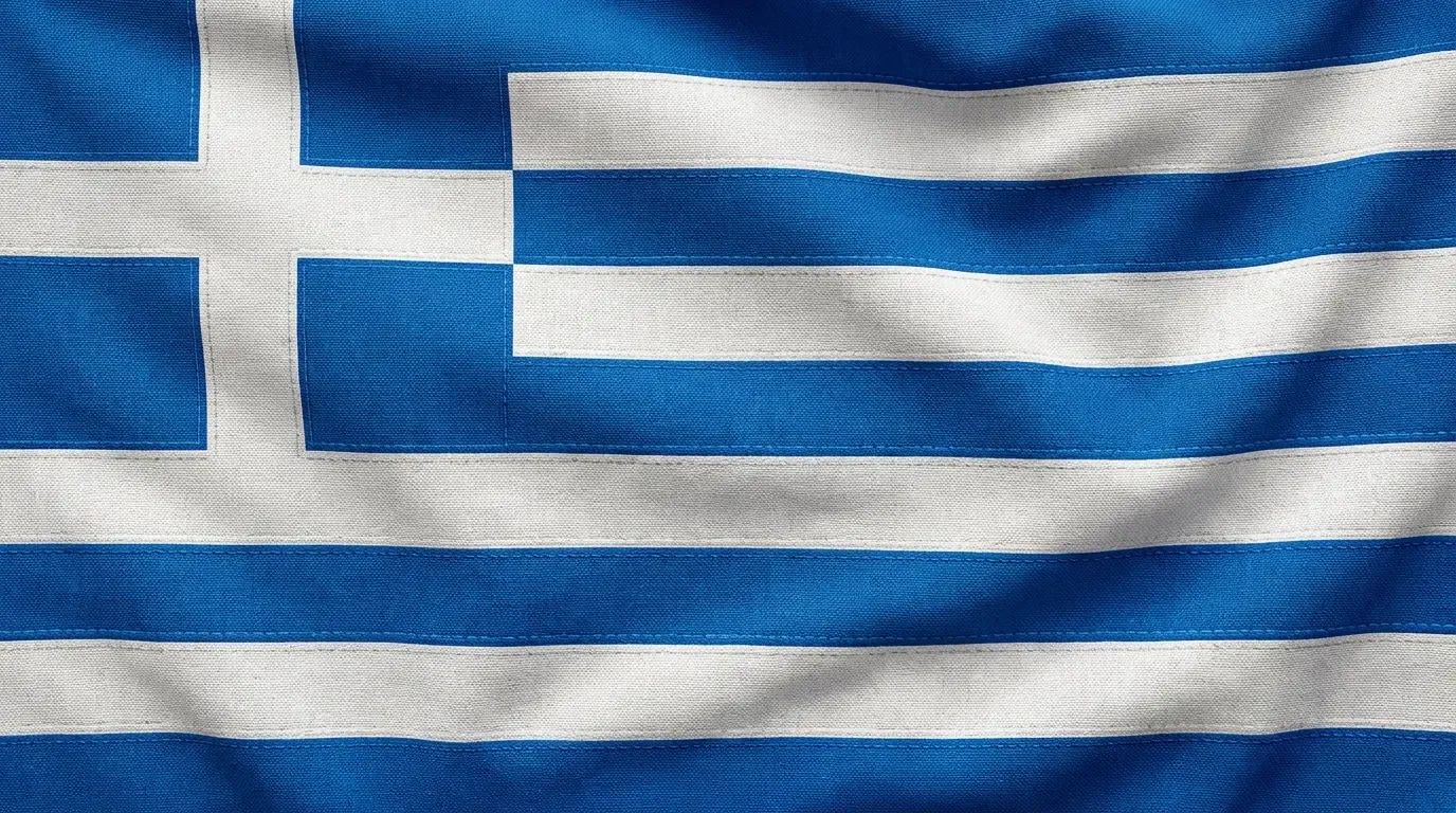 Drapeau actuel de Grèce