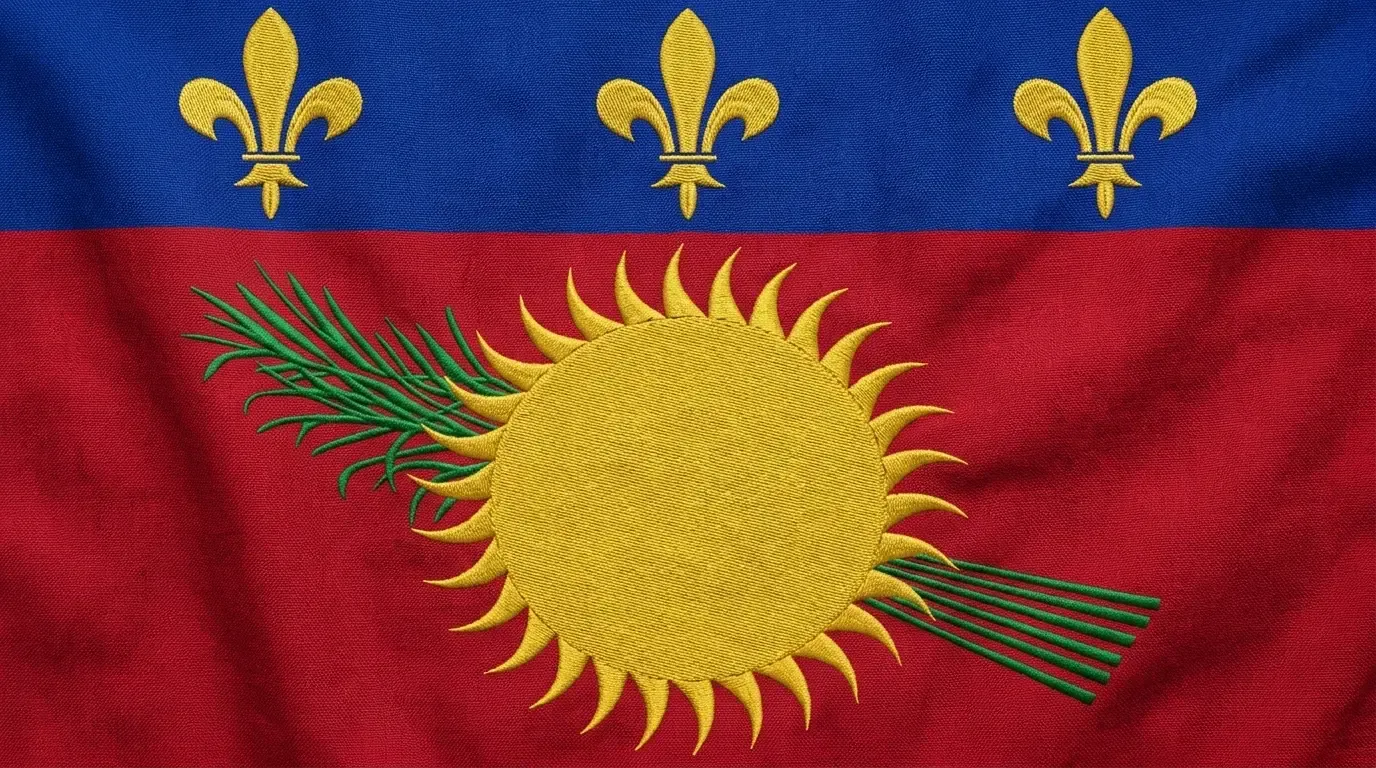Drapeau actuel de Guadeloupe