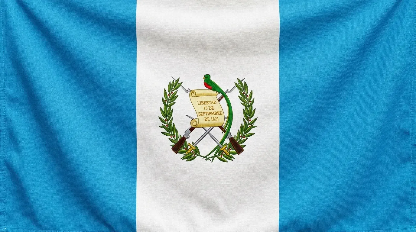 Drapeau actuel de Guatemala