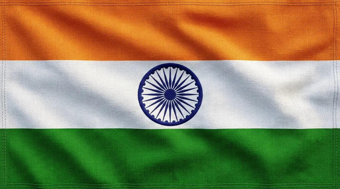 Drapeau actuel de Inde