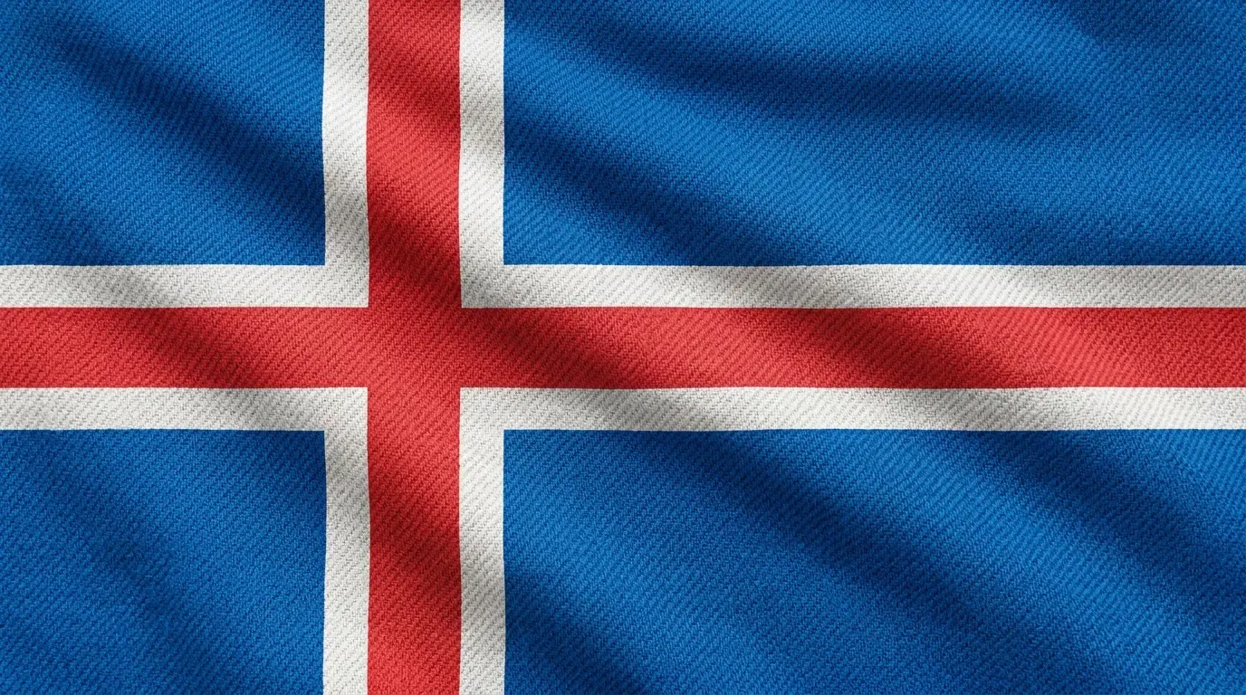 Drapeau actuel de Islande