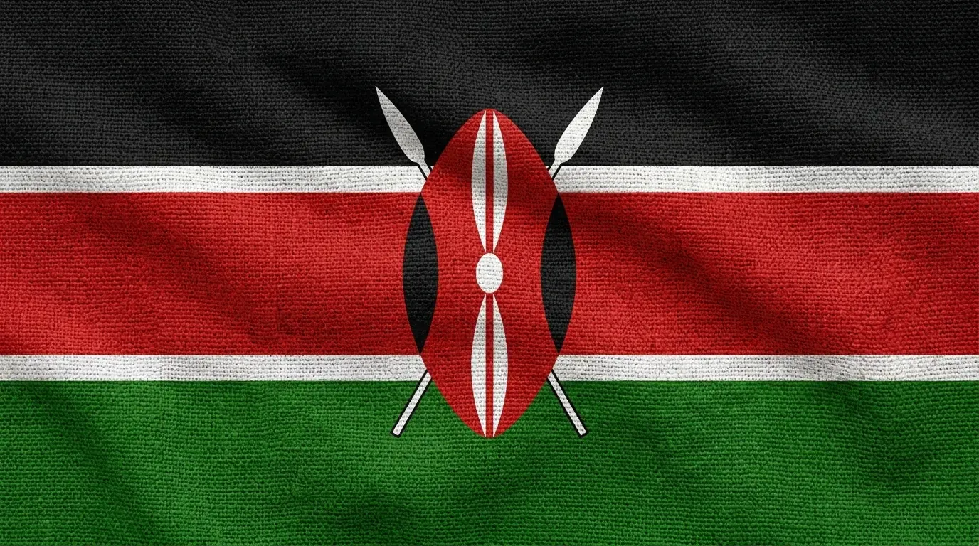 Bandera actual de Kenia