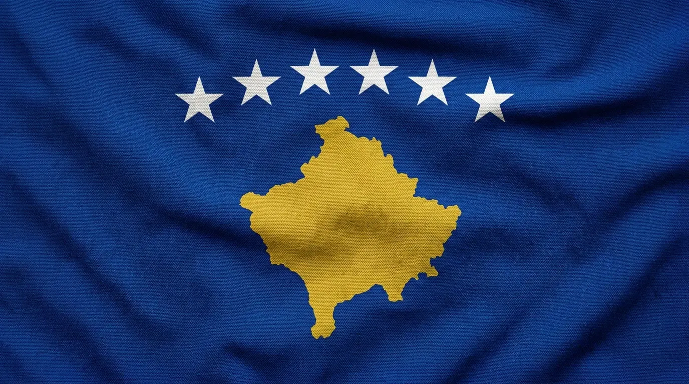 Drapeau actuel de Kosovo