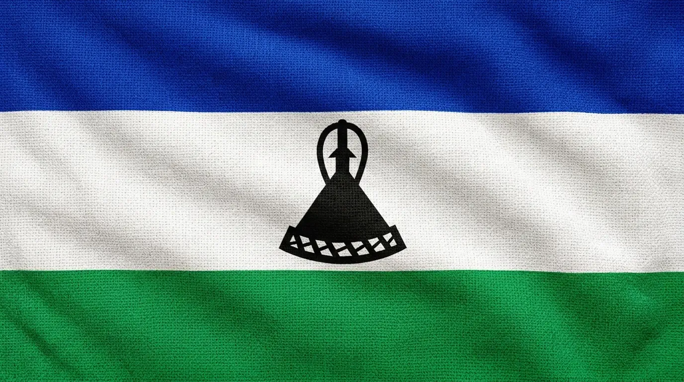 Current flag of Lesotho