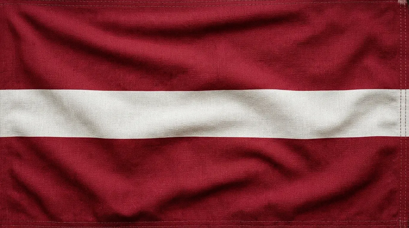 Bandera actual de Letonia