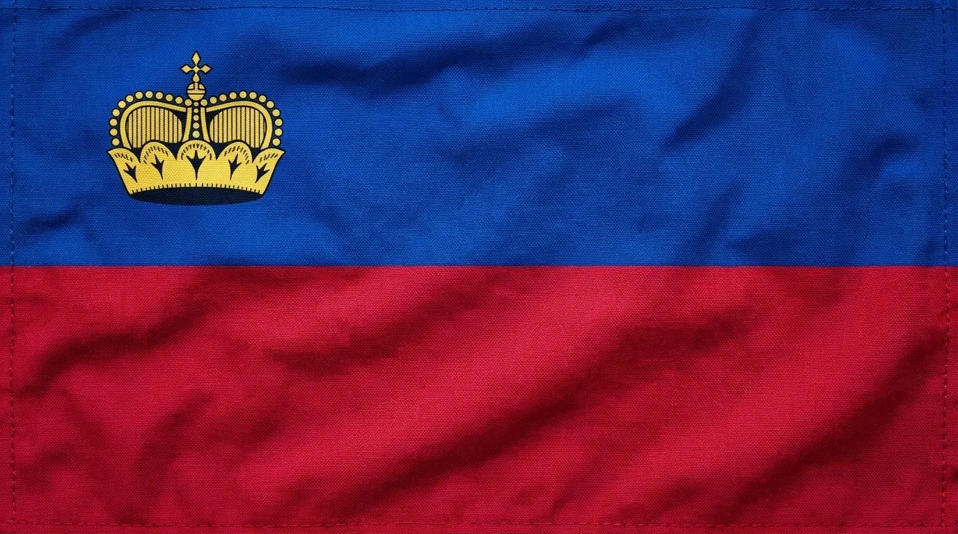 Drapeau actuel de Liechtenstein