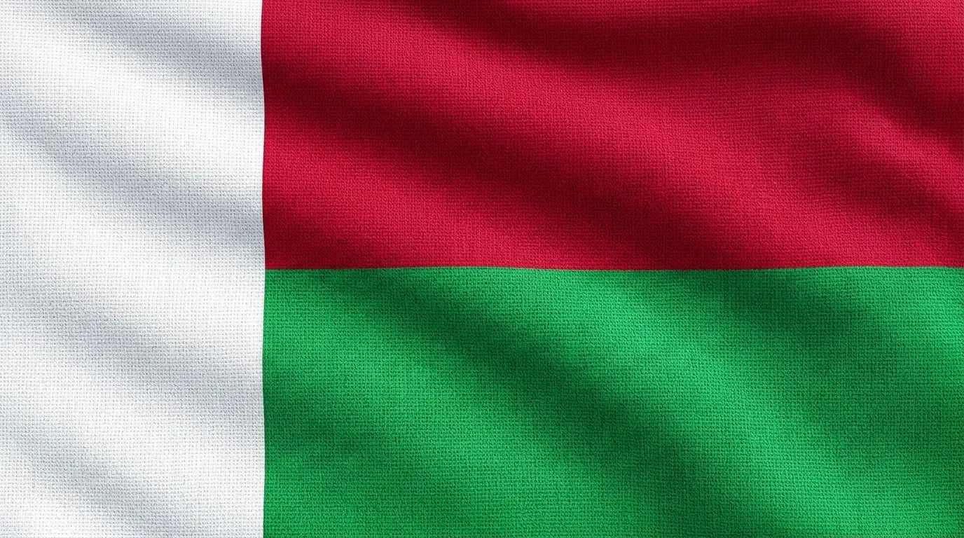 Bandera actual de Madagascar