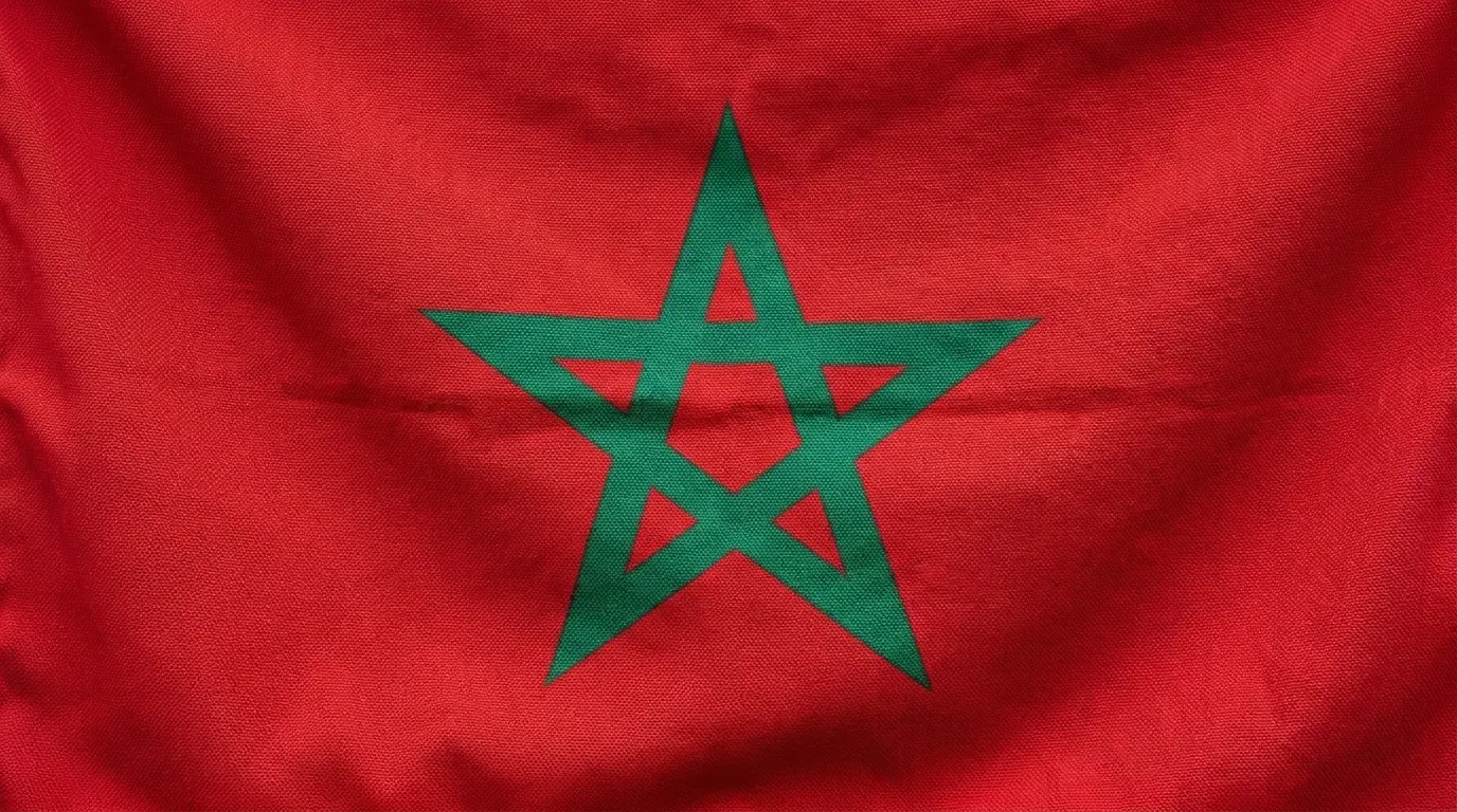 Drapeau actuel de Maroc
