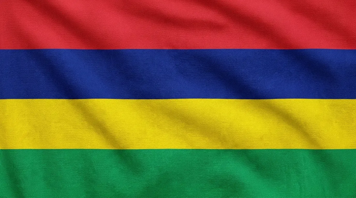 Current flag of Mauritius