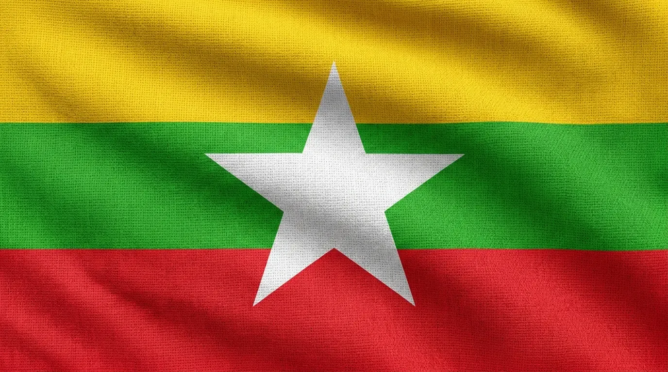 Current flag of Myanmar