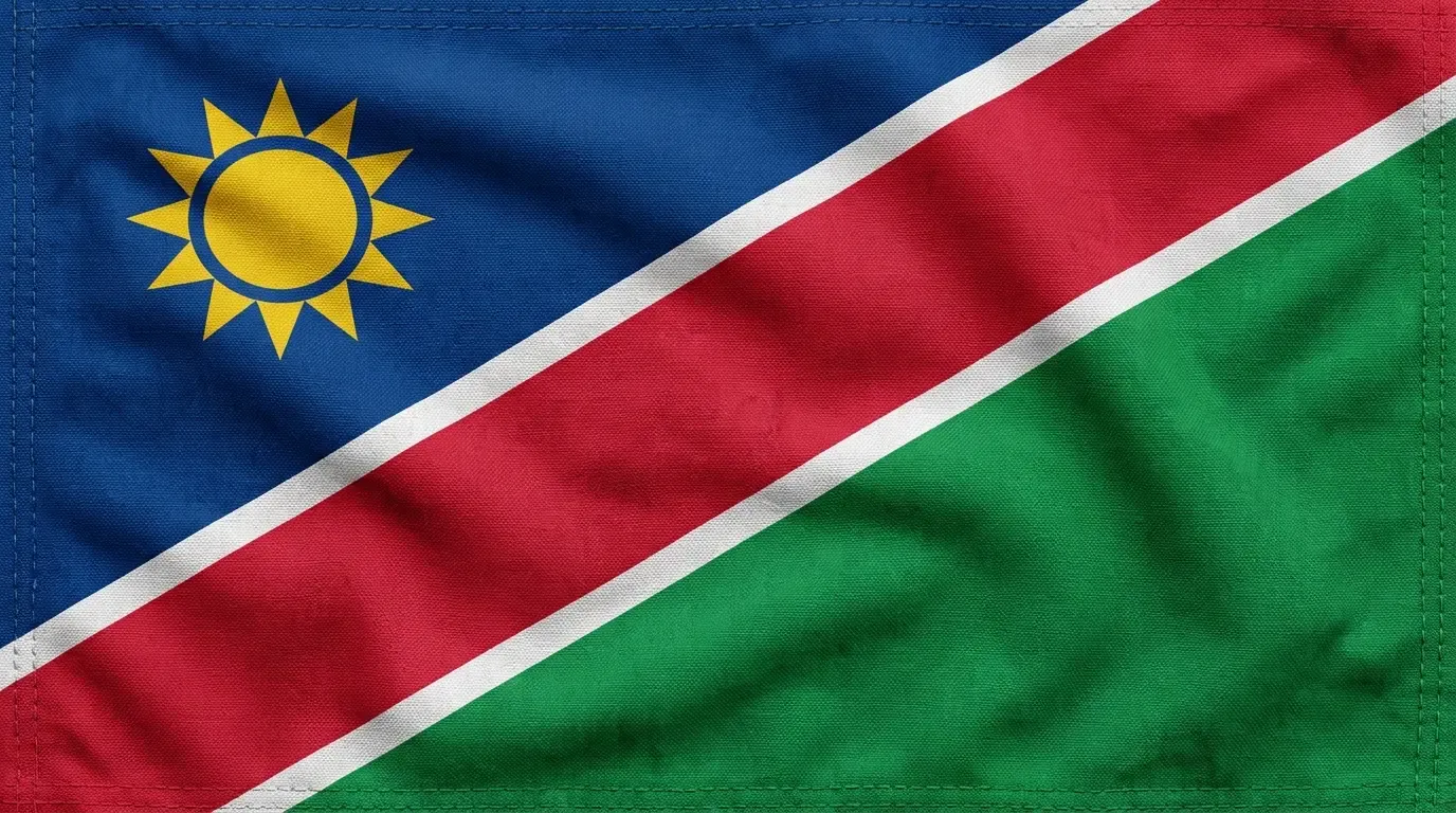Bandera actual de Namibia
