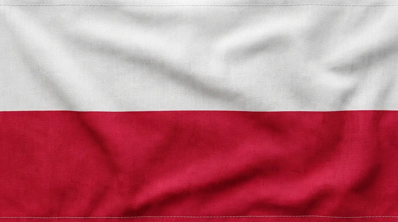 Drapeau actuel de Pologne