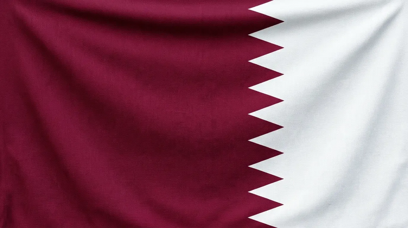 Drapeau actuel de Qatar
