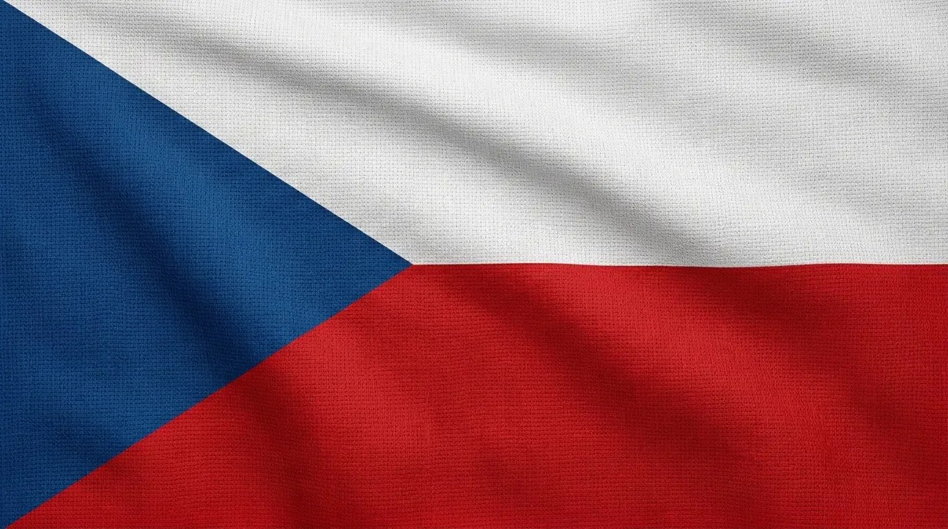 Drapeau actuel de République tchèque