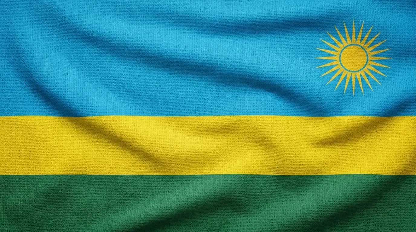 Drapeau actuel de Rwanda