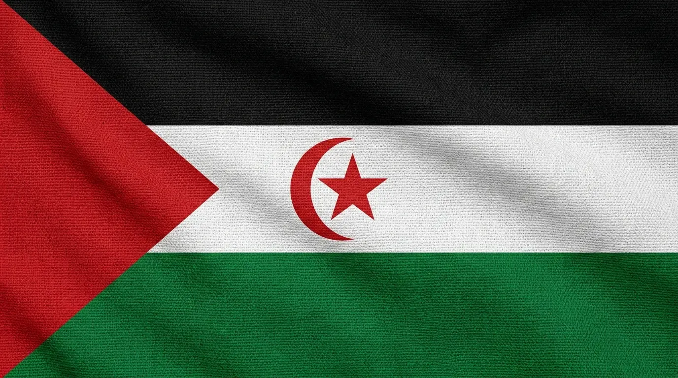Drapeau actuel de Sahara occidental