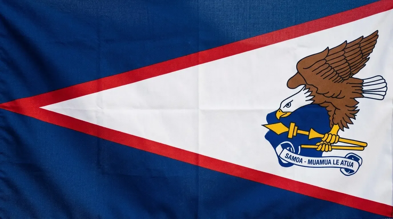 Bandera actual de Samoa Americana