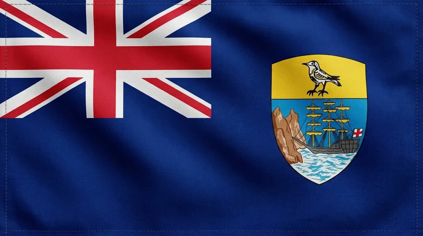 Drapeau actuel de Sainte-Hélène