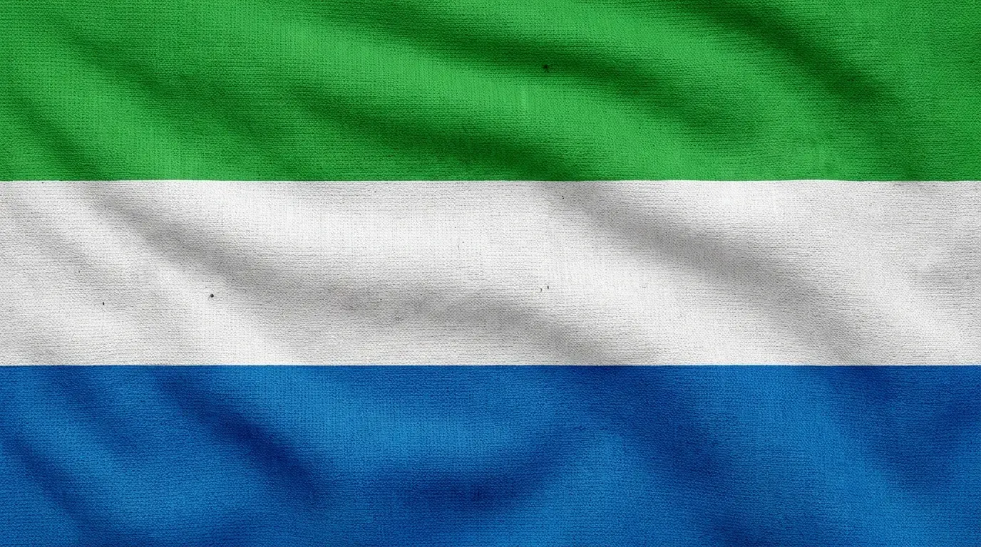 Current flag of Sierra Leone