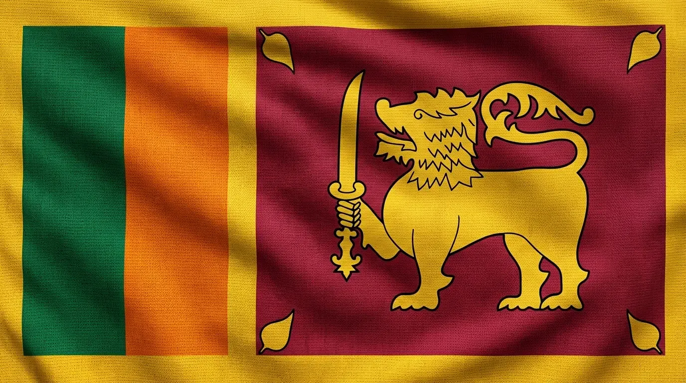 Drapeau actuel de Sri Lanka
