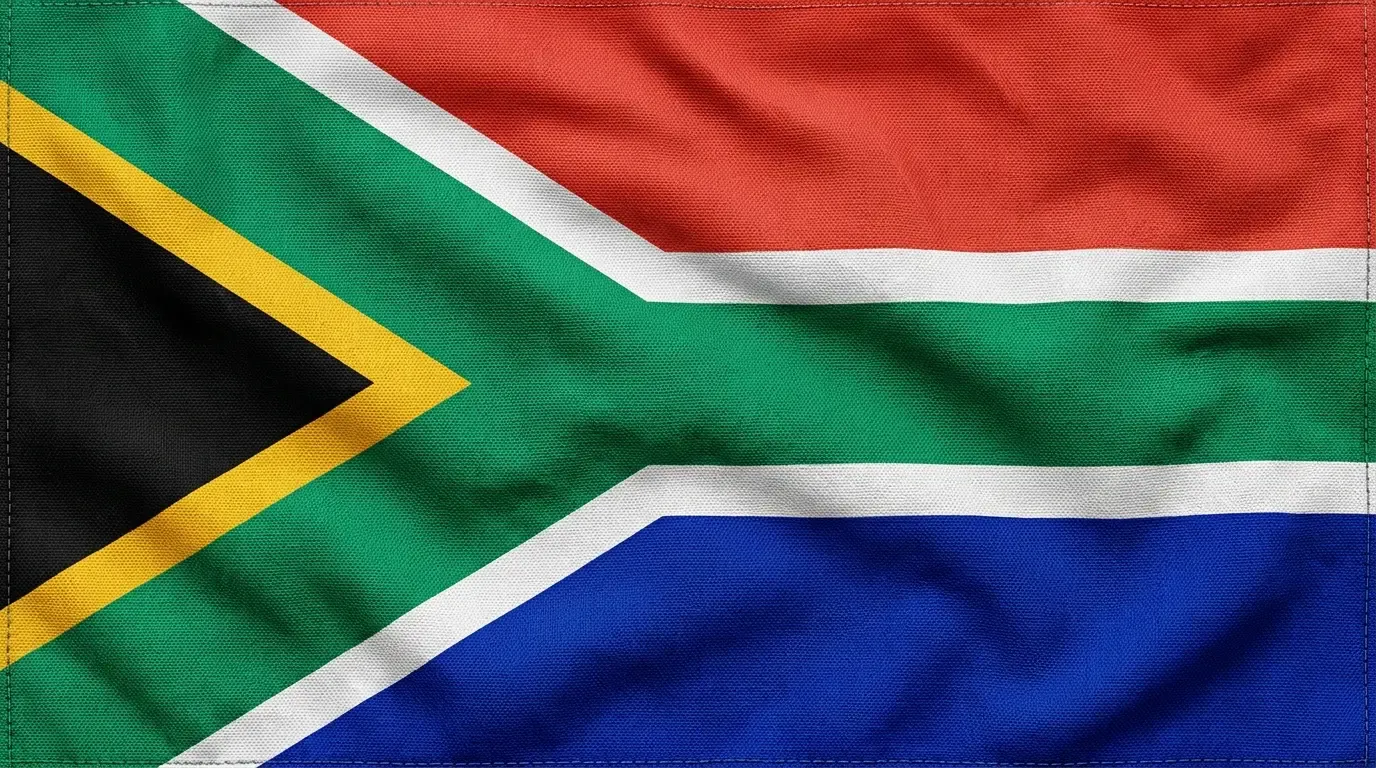 Drapeau actuel de Afrique du Sud