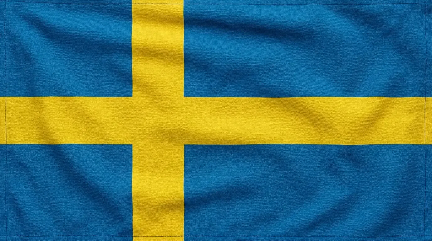 Drapeau actuel de Suède
