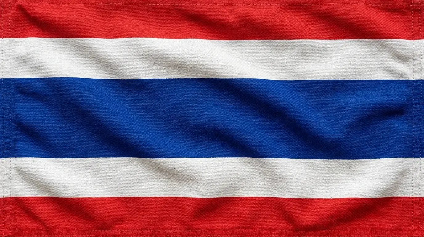 Drapeau actuel de Thaïlande