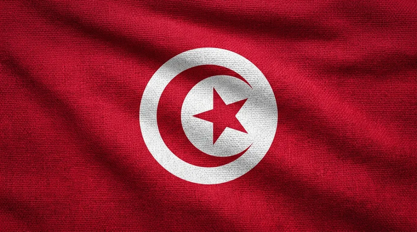Drapeau actuel de Tunisie