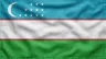 Current flag of Uzbekistan