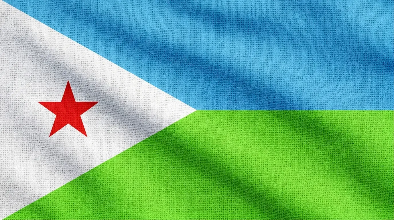 Current flag of Djibouti