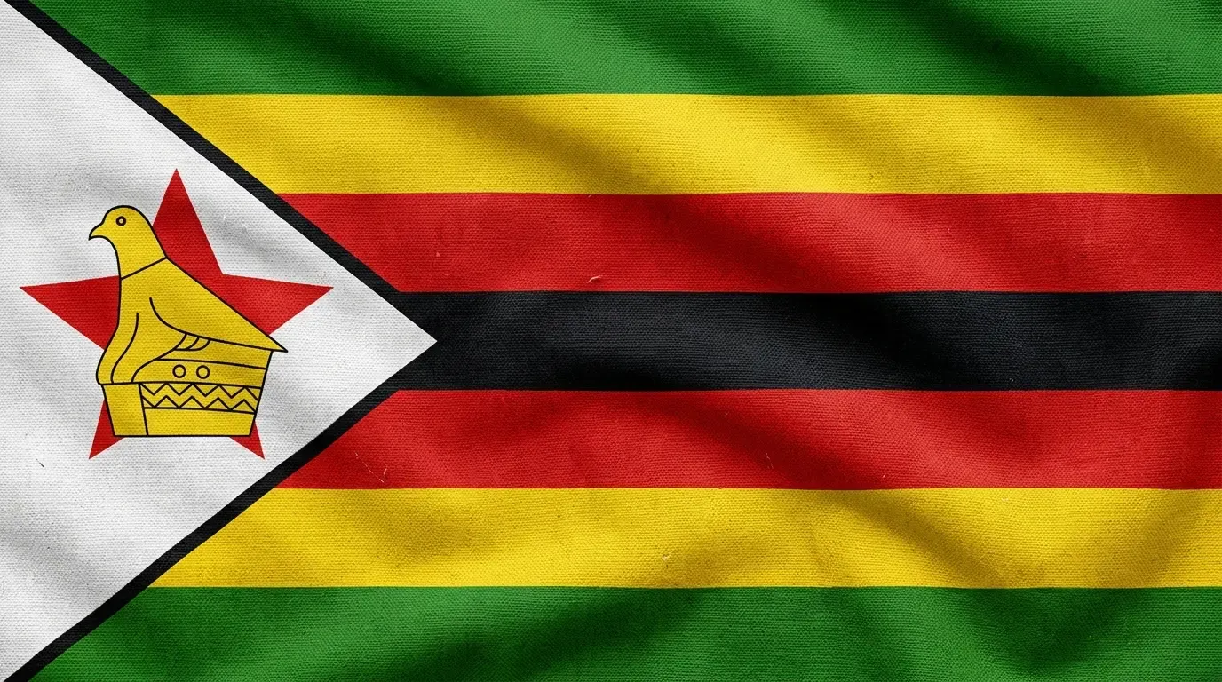 Bandera actual de Zimbabue