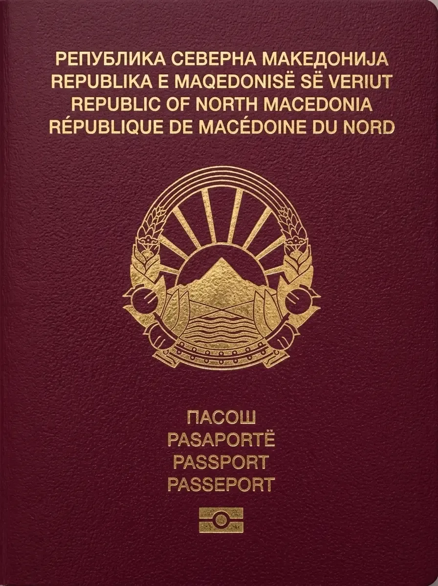 Pasaporte oficial de Macedonia del Norte