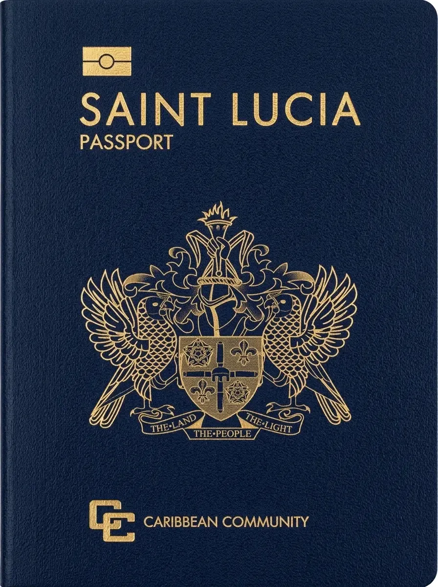 Pasaporte oficial de Santa Lucía